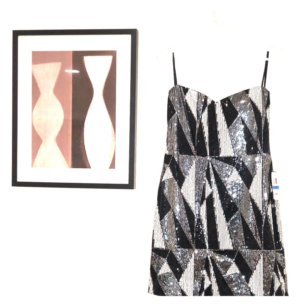 🍒NWT Sequin Metallic Party Dress